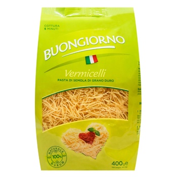 Buongiorno Vermicelli Thin Short Pasta 400g - buy, prices for MegaMarket - photo 1