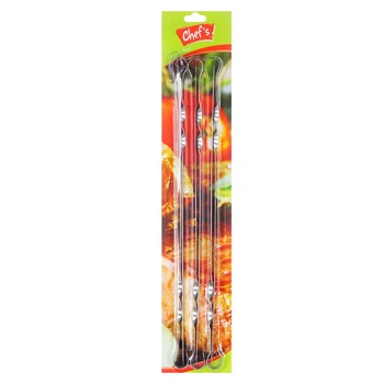 Chef's Flat Skewers Set 55cm 6pcs - buy, prices for METRO - photo 1