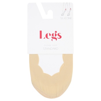 Legs Laser Cut Scallop Edge Women's Socks s.36-41 Naturale