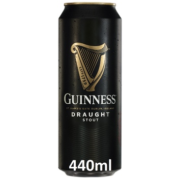 Пиво Guinness Draught темне 4,2% 0,44л - купити, ціни на NOVUS - фото 1