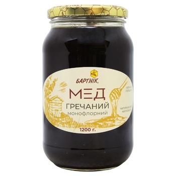 Мед Бартник гречишный 1,2кг - купить, цены на ULTRAMARKET - фото 1