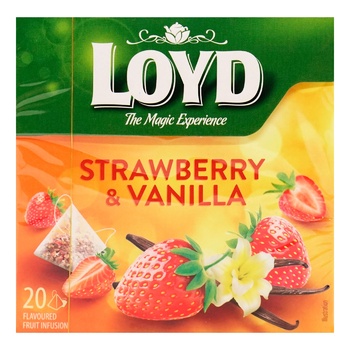 Loyd Strawberry & Vanilla Flavoured Fruit Tea 2g*20pcs - buy, prices for NOVUS - photo 2