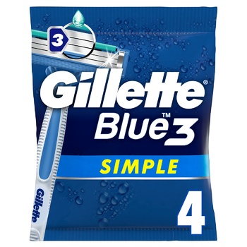 Бритви Gillette Blue Simple3 одноразові 4шт - купити, ціни на - фото 9