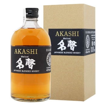 Виски Akashi Meisei 40% 0,5л - купить, цены на WINETIME - фото 1