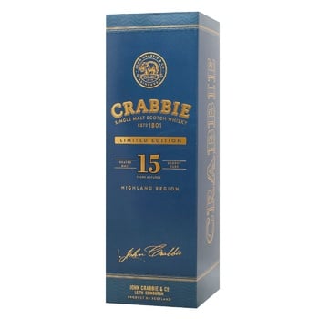 Виски Crabbie 15 лет 43% 0,7л - купить, цены на WINETIME - фото 3