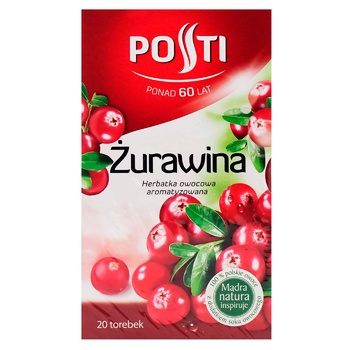 Fruit and berry tea Posti cranberries 20х2g teabags Poland - buy, prices for - photo 3