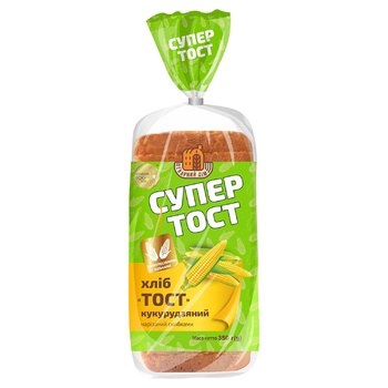 Kyivkhlib Sliced corn toast bread 350g - buy, prices for Auchan - photo 1