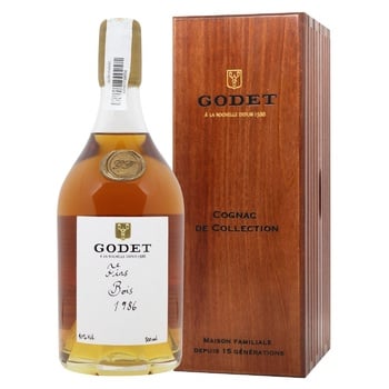 Коньяк Godet Fins Bois 1986 40% 0,7л - купить, цены на WINETIME - фото 1