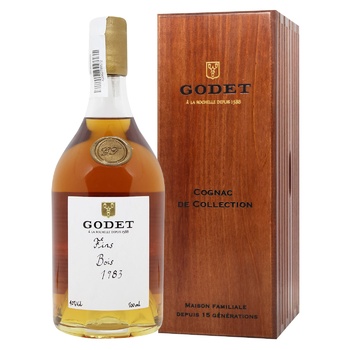 Godet Fins Bois 1983 Cognac 40% 0.7l - buy, prices for WINETIME - photo 1