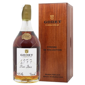 Коньяк Godet Fins Bois 1977 40% 0,7л - купить, цены на WINETIME - фото 1