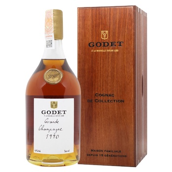 Godet Grande Champagne 1990 Cognac 40% 0.7l - buy, prices for WINETIME - photo 1