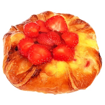 Puff Pastry with Lemon Cream and Strawberries 100g - buy, prices for Auchan - photo 1