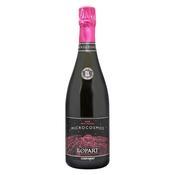 Вино ігристе Llopart Microcosmos Brut Nature рожеве брют 11,5% 0,75л - купити, ціни на WINETIME - фото 1