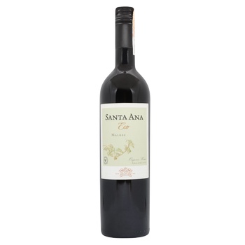 Вино Santa Ana Eco Malbec красное сухое 13% 0,75л - купить, цены на - фото 1