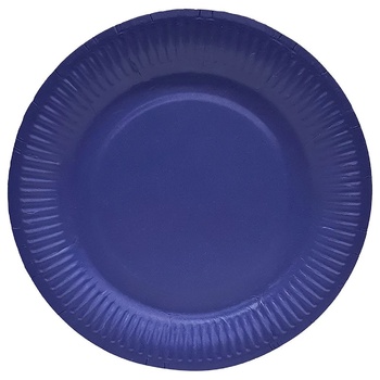 Actuel Dessert Blue Plate 18cm 10pcs - buy, prices for Auchan - photo 1