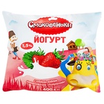 Smakovenki Strawberry Yogurt 1.5% 400g