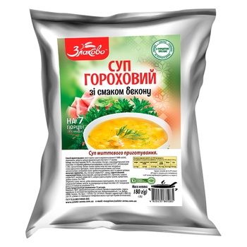 Zolote Zerno Bacon Flavored Pea Soup 180g