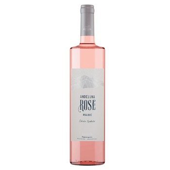 Andeluna Rose Malbec Rose Dry Wine 14.5% 0.75l - buy, prices for WINETIME - photo 1