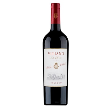 Вино Falesco Vitiano Rosso червоне сухе 13,5% 0,75л - купити, ціни на WINETIME - фото 1