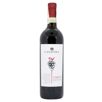 Вино Cavatina Chianti червоне сухе 12,5% 0,75л