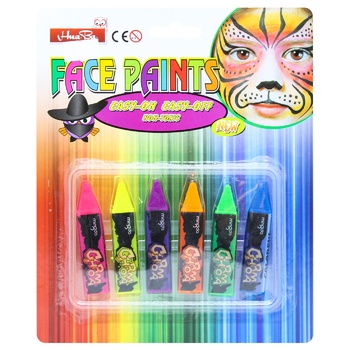 HuaBa Face Paints-Pencil 6colors - buy, prices for ULTRAMARKET - photo 1