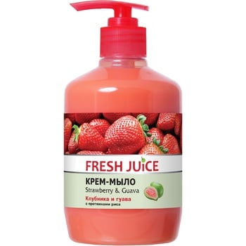 Fresh Juice Strawberry and Guava Liquid Cream Soap 460ml - buy, prices for Ideal - photo 3