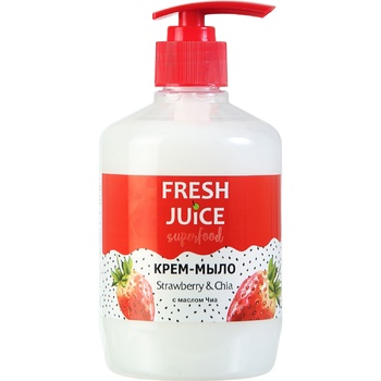 Fresh Juice Superfood Strawberry Chia Cream-soap 460ml - buy, prices for - photo 1