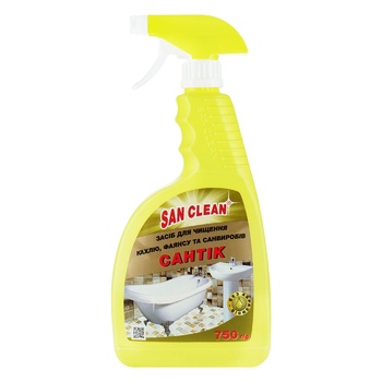 Средство чистящее San Clean Сантик для ванной 750г - купить, цены на NOVUS - фото 1