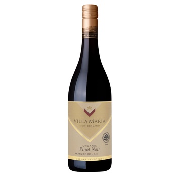 Вино Villa Maria Cellar Selection Organic Pinot Noir червоне сухе 13% 0,75л - купити, ціни на WINETIME - фото 1