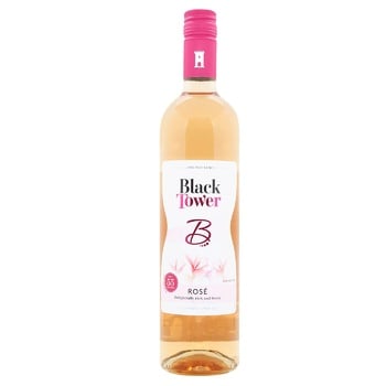 B By Black Tower Rose Semisweet Wine 5.5% 0.75l - buy, prices for WINETIME - photo 1