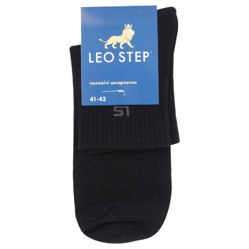 Шкарпетки Leo Step універсальні чорні 27р - купити, ціни на ULTRAMARKET - фото 2