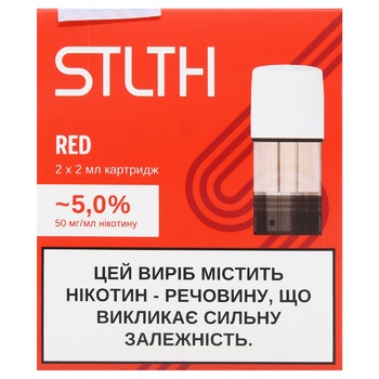 Stlth Red Cartridge for Electronic Cigarettes 5% 50ml - buy, prices for MegaMarket - photo 1