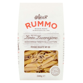 Rummo Penne Rigate 66 Pasta 500g - buy, prices for WINETIME - photo 2