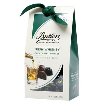 Трюфелі Butlers Irish Whiskey з молочного та чорного шоколаду 170г - купити, ціни на WINETIME - фото 1