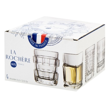 La Rochere Shot Glass Set with Different Decorations 4pcs 60ml - buy, prices for WINETIME - photo 1