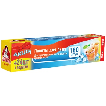 Pomichnytsya Ice Packs 180pcs - buy, prices for Auchan - photo 1
