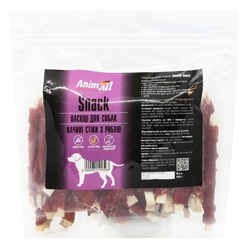Корм Animal Snack для собак утиные стики с рыбой 500г - купить, цены на - фото 1