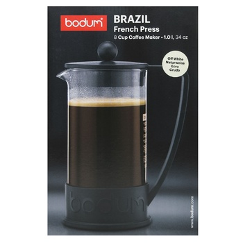 Френч-пресс Bodum Brazil белый 1л - купить, цены на WINETIME - фото 2