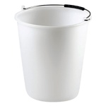 White Bucket with Handle 12l