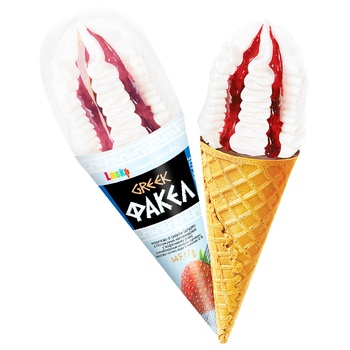 Laska Greek Torch Ice-Cream With Yoghurt Taste 145g - buy, prices for Auchan - photo 1