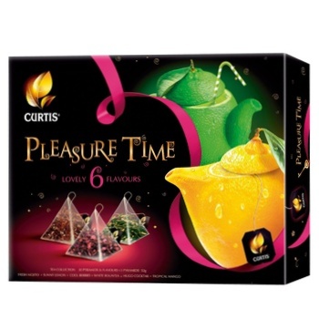 Curtis Pleasure time Tea Collection 6 flavors in pyramids 52g - buy, prices for Auchan - photo 3