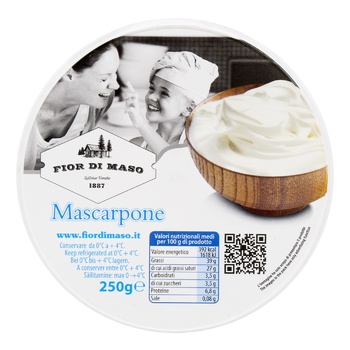 Крем-сир Fior Di Maso Маскарпоне 250г - купити, ціни на WINETIME - фото 2