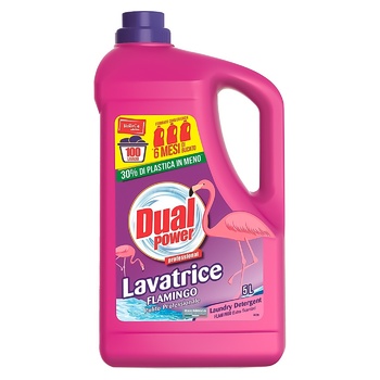 Dual Power Flamingo For White And Colored Things Concentrated Liquid Laundry Detergent 5l - buy, prices for - photo 1