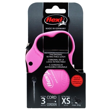 Flexi Standard Grocery Pink Leash-roulette XS up to 8kg 3m - buy, prices for Auchan - photo 1