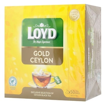 Чай чорний Loyd Gold Ceylon 2г*50шт