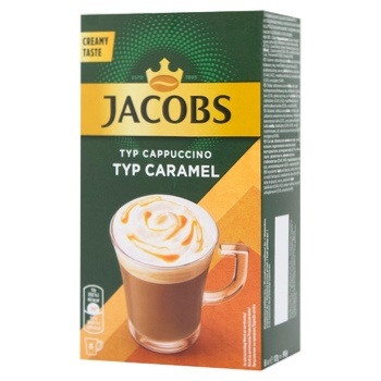 Напиток кофейный Jacobs Cappuсcino Caramel 12г х 8шт - купить, цены на - фото 1