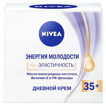 Крем Nivea Энергия Молодости дневной против морщин с увлажнением 35+ 50мл - купить, цены на ЕКО Маркет - фото 1