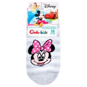 Conte-kids Disney Light Gray Children's Socks 18s - buy, prices for MegaMarket - photo 1