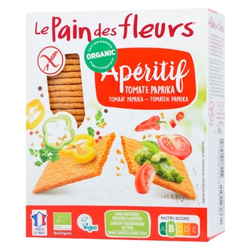 Le Pain des Fleurs Organic Crispbread with Paprika and Tomato 150g - buy, prices for - photo 3