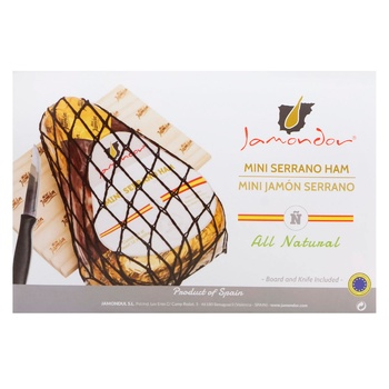 Набор Jamondor Хамон Серрано мини 1кг с доской и ножом - купить, цены на - фото 3